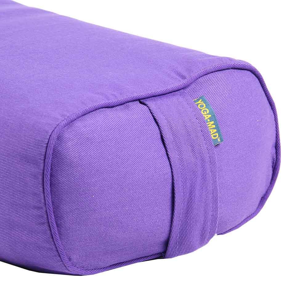 Rectangular Buckwheat Yoga Bolster (Grey) 2/3