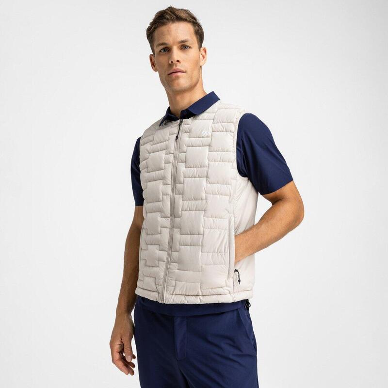 Heren Golf geïsoleerd vest Royal Sand Siroko Beige