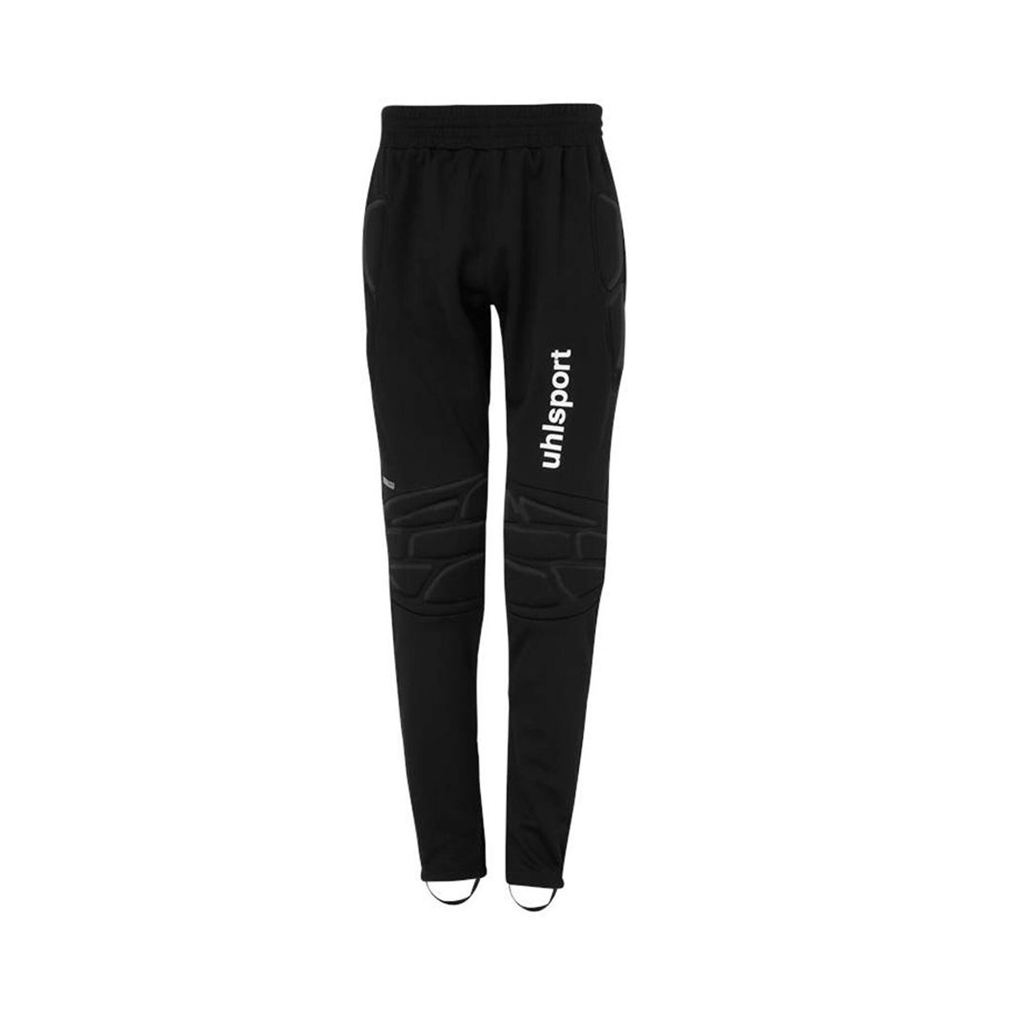 UHLSPORT Unisex Adult Goalkeeper Trousers (Black/White)
