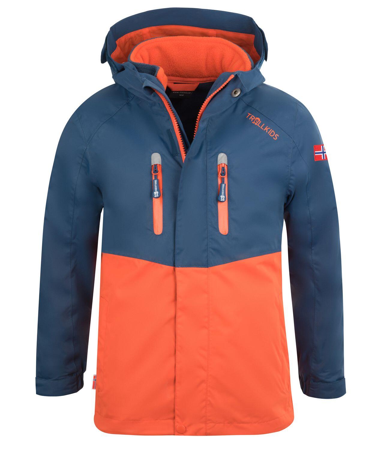 Bryggen Trollkids Jacke Rot Zipper Trollkids Bryggen 116 Trollkids