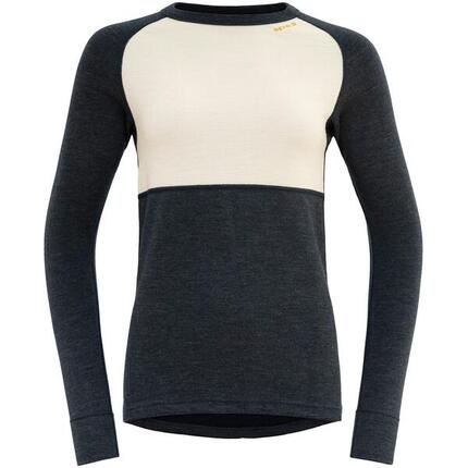 Langarm-Baselayer Expedition Merino Silk Shirt Wmn ink-offwhite