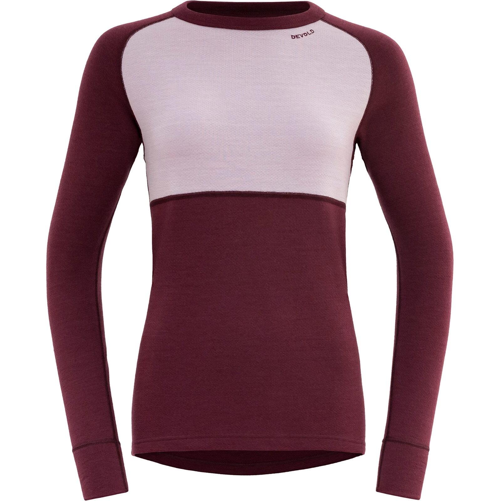 DEVOLD Langarm-Baselayer Expedition Merino Silk Shirt Wmn port-orchid