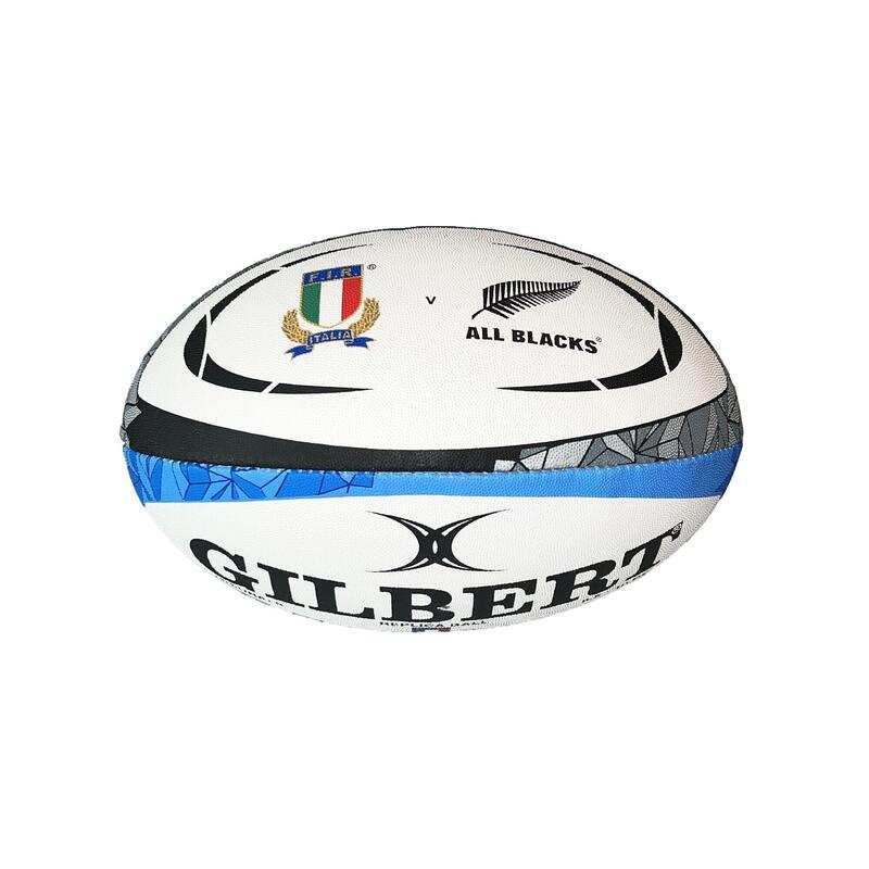 BALLON DE RUGBY GILBERT REPLICA ITALIE VS ALL BLACKS 2024 TAILLE 5