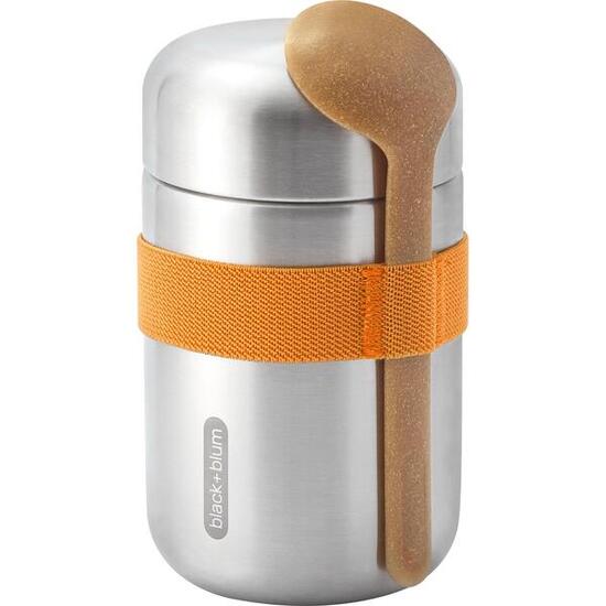 FOOD FLASK ISOTHERME-ORANGE-400ML-ANTI-FUITE-6H CHAUD 8H FROID-AVEC CUILLÈRE