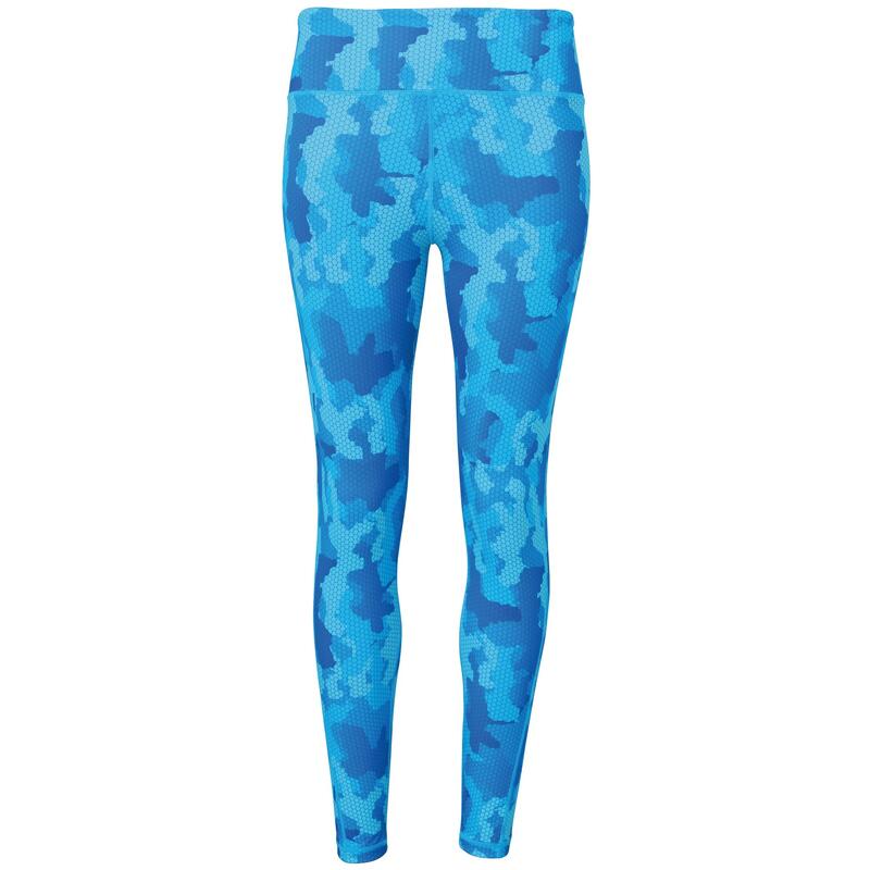 TriiDri Performance Hexoflage Leggings Damen Camo Saphir