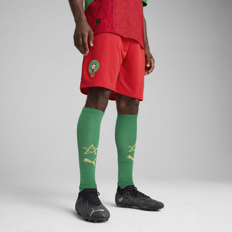 Męskie szorty Maroko 2025 PUMA Red Archive Green
