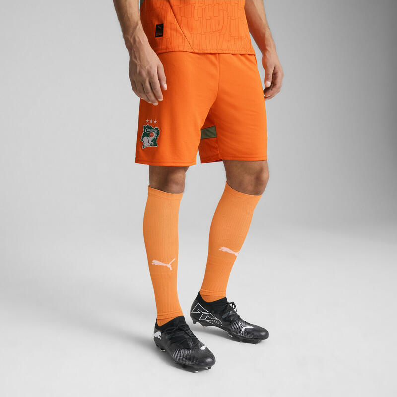 Ivory Coast 2025 Shorts Men PUMA Rickie Orange Jade Frost Green