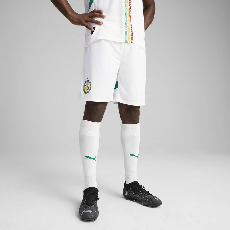 Short Sénégal 2025 Homme PUMA White Sport Green