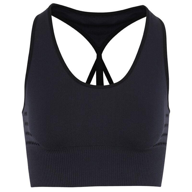 "Reveal" SportBH Nahtlos für Damen Schwarz