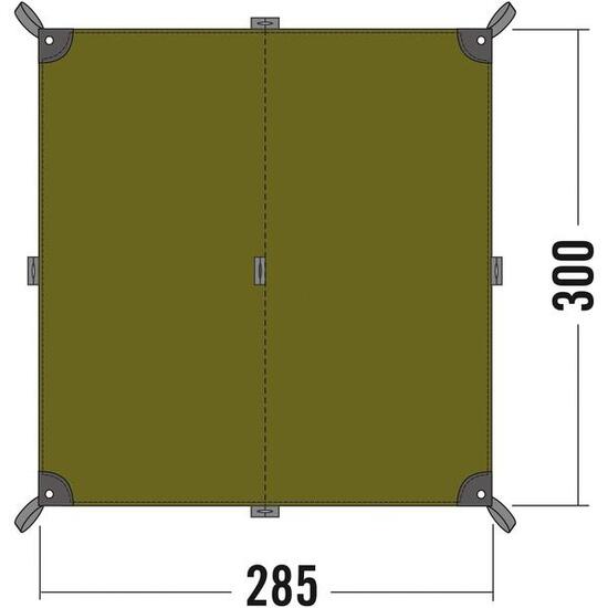Zeltplane Tarp 2 light olive