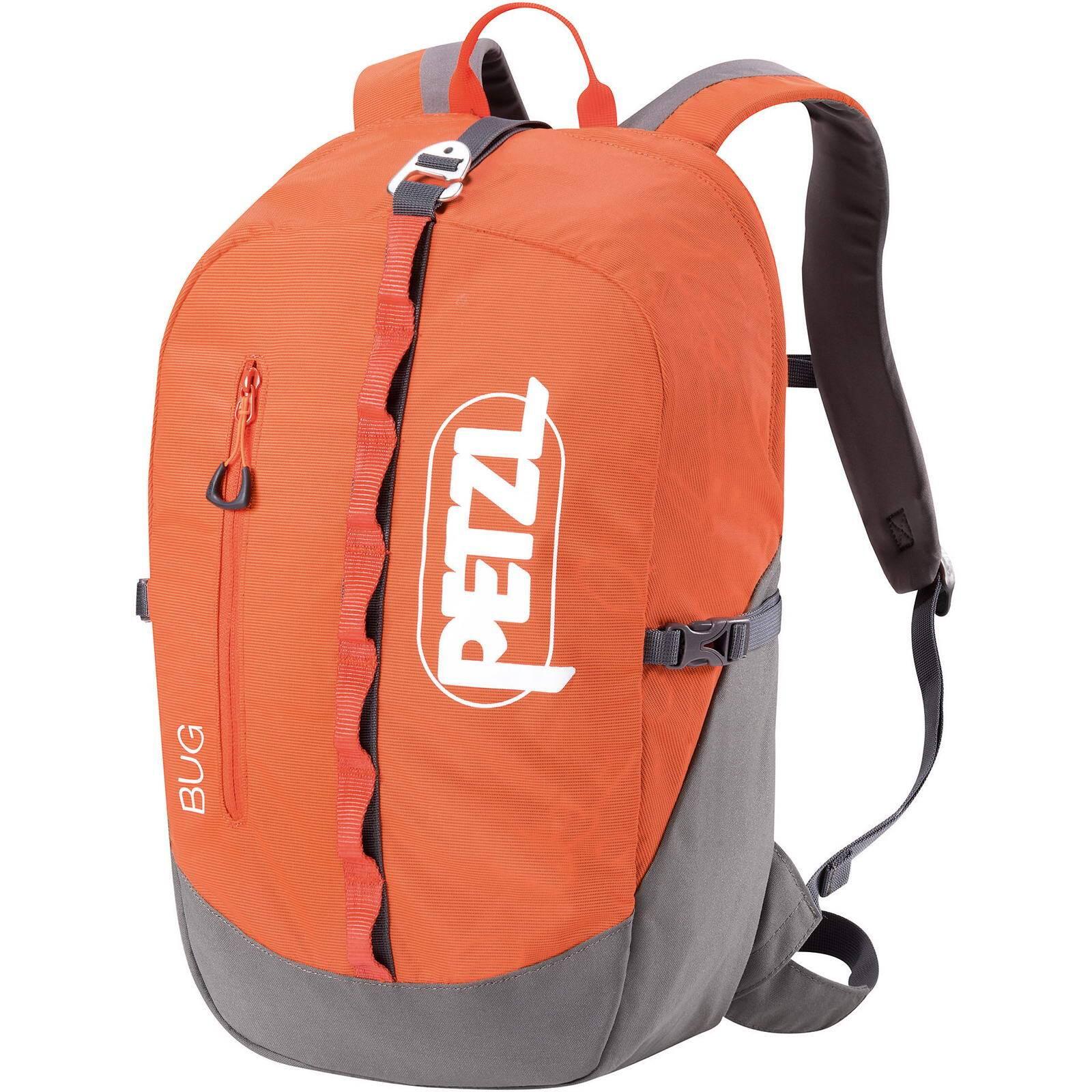 Petzl - Sac À Dos Petzl Bug 18l Rouge Nylon, Fond Renforcé, Ceinture Escamotable - Sac À Dos - Orange - Taille Unique - Decathlon