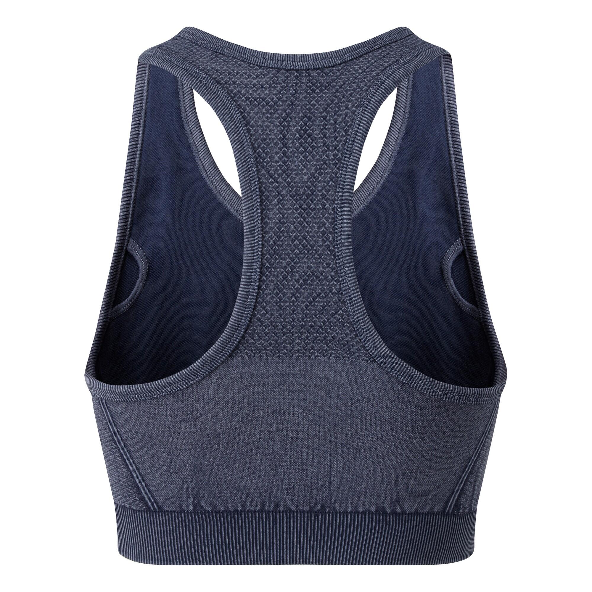 SportBH, Nahtlos für Damen Indigo-Jeansblau 2/3