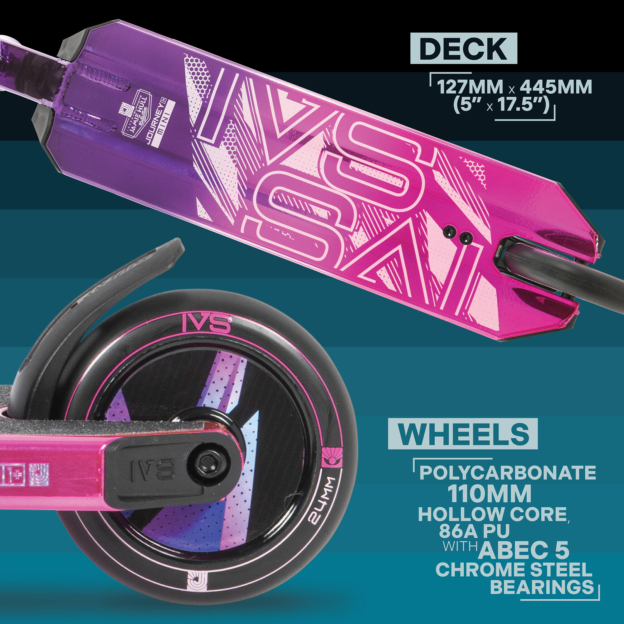 Trottinette Invert Supreme Journey 1+ Mini Tri Electro Pink/Pink/Purple 4/7