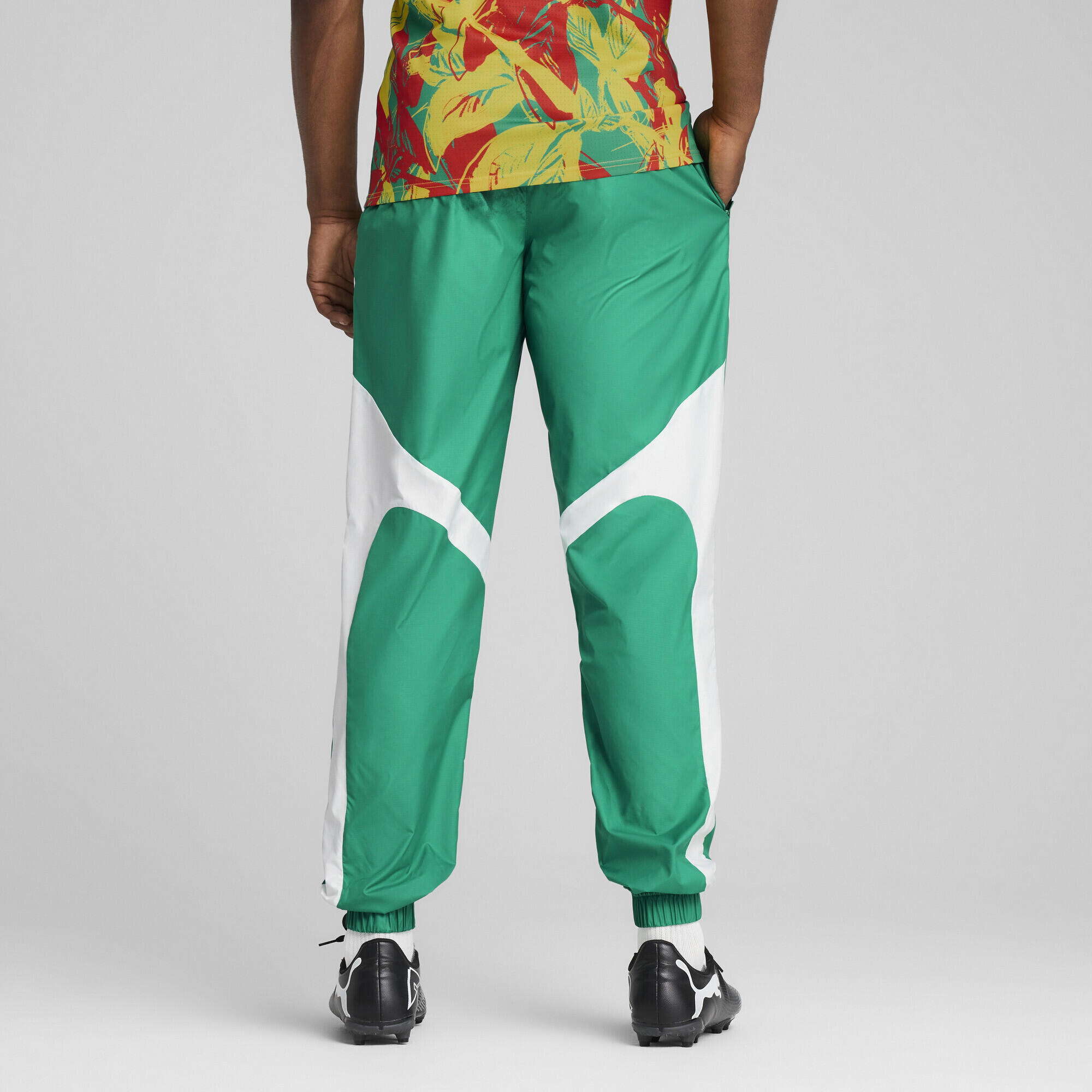 Pantaloni pre-partita Senegal 2025 da uomo PUMA Sport Green White 5/7