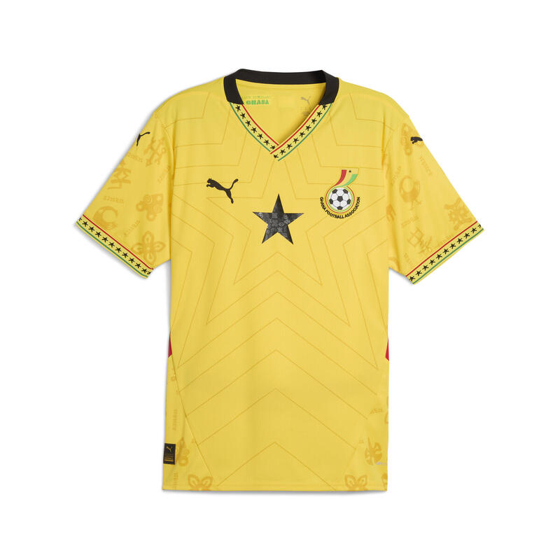 Ghana 2025 uitshirt voor heren PUMA Pelé Yellow Black