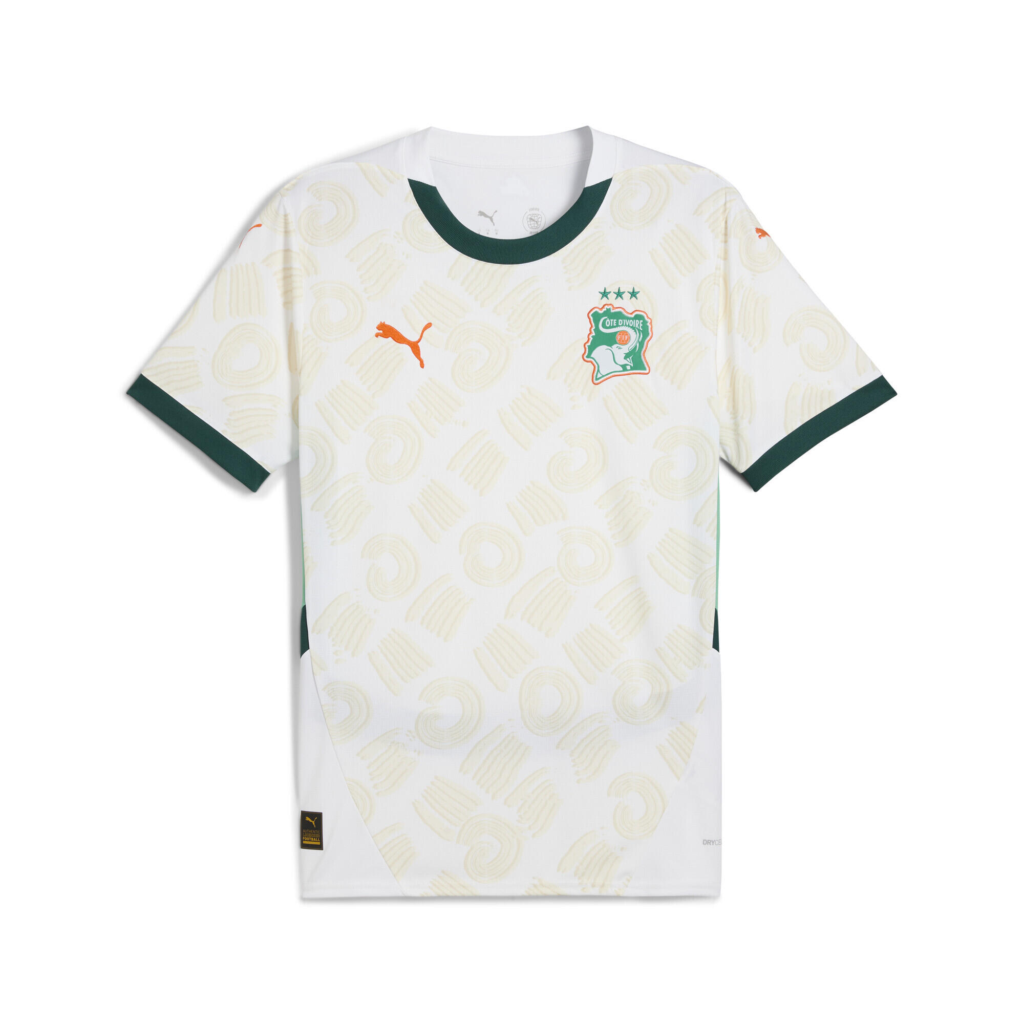 Puma - Maillot Away 2025 Côte D’ivoire Homme Puma - T-shirt Manches Courtes - Blanc|vert - 36 Xs - Decathlon