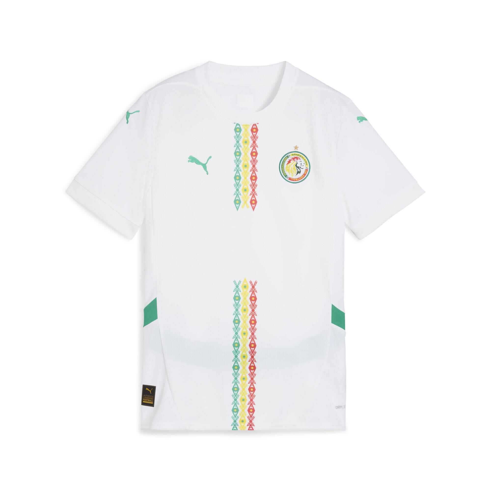 Puma - Maillot Sénégal 2025 Domicile Femme Puma - T-shirt Manches Courtes - Blanc|vert - S - Decathlon