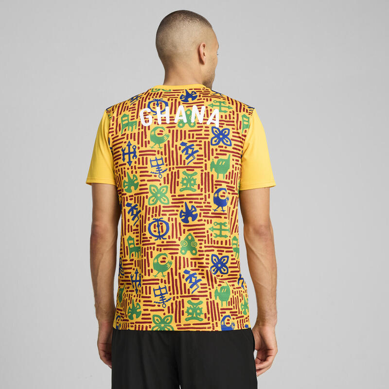 Ghana Aufwärmtrikot Herren PUMA Yellow Sizzle Intense Red