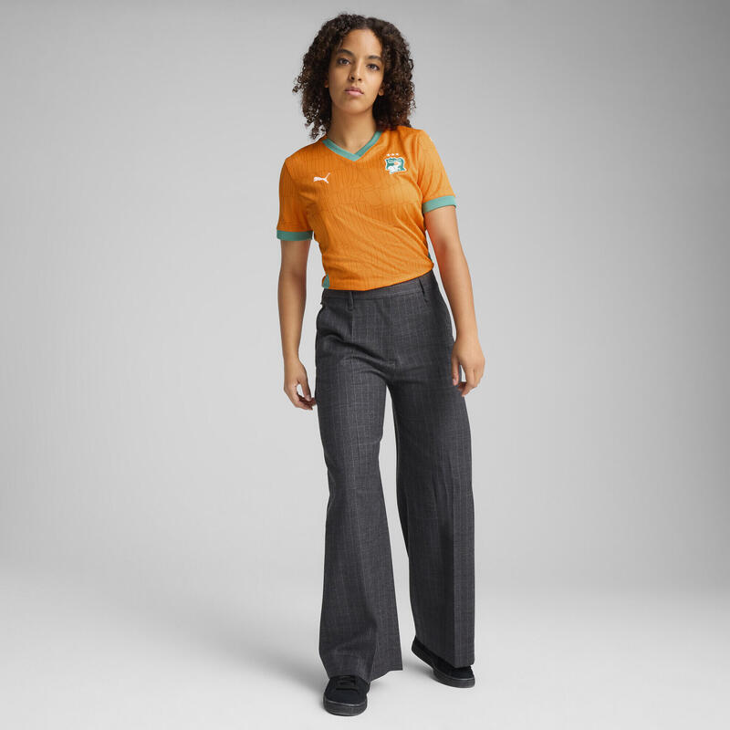 Côte d'Ivoire 2025 Home Jersey Women PUMA Rickie Orange Jade Frost Green