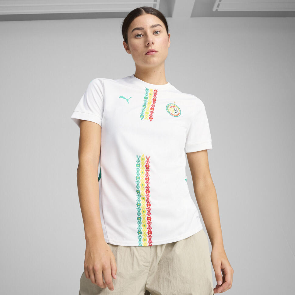 Damska koszulka domowa Senegal 2025 PUMA White Sport Green