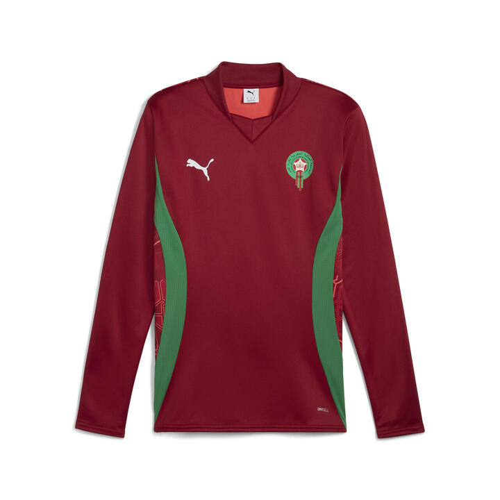 Top Manches Longues D avant match Maroc Homme PUMA Intense Red Archive top-manches-longues-d-avant-match-maroc-homme-puma-intense-red-archive