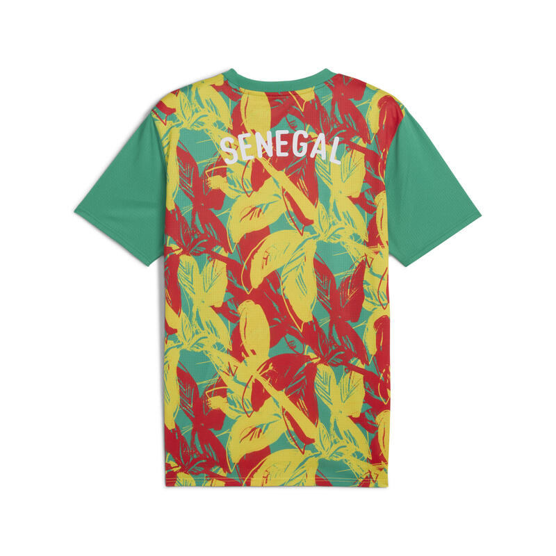 Męska koszulka przedmeczowa Senegal 2025 PUMA Sport Green Faster Yellow Red
