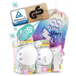 Protection Roller Enfant Fille - 6pcs Skate Set - avec Sac de Transport Licorne