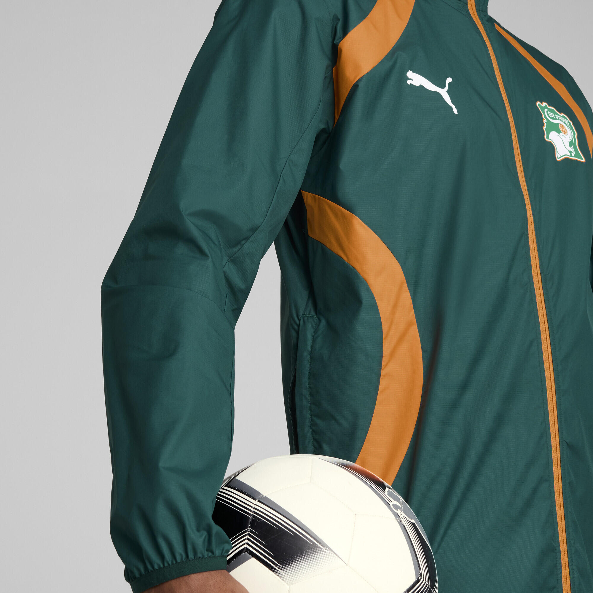 Giacca pre-partita in tessuto Costa d'Avorio 2025 da uomo PUMA 3/7
