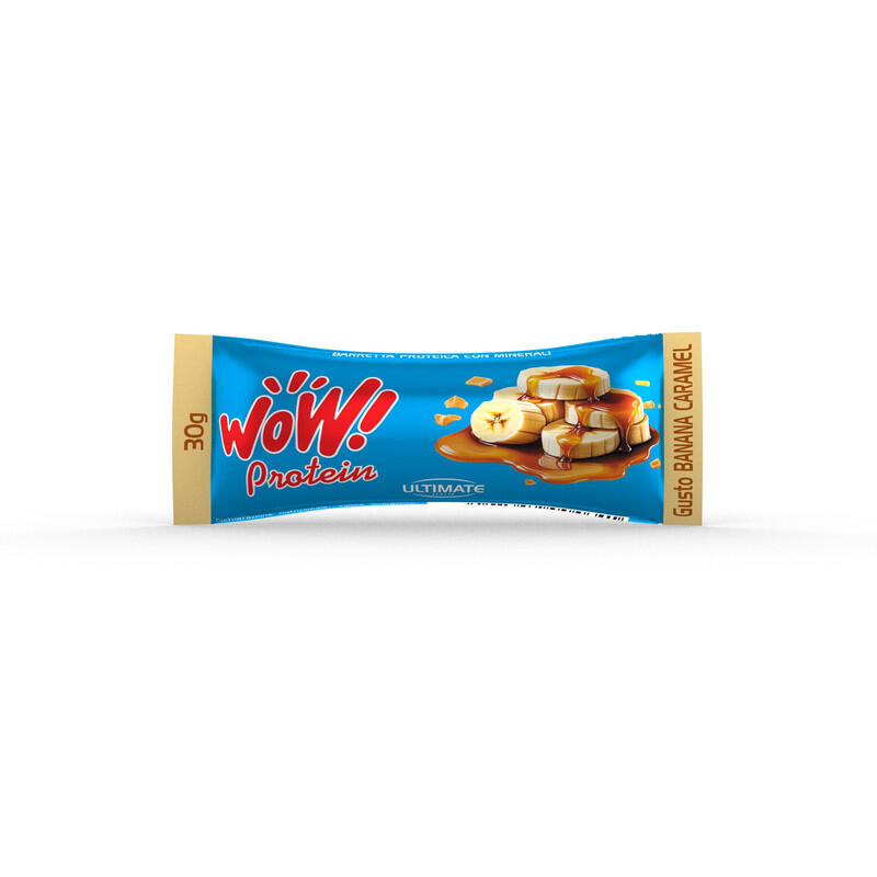 ULTIMATE ITALIA Alimenti addizionato - BARRETTA AL 26% DI PROTEINE - GUSTO BANANA CARAMEL