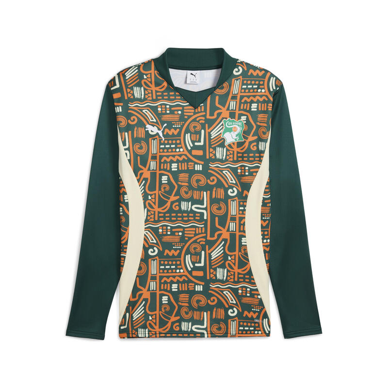 Ivory Coast 2025 Pre–match Long Sleeve Sweatshirt Men PUMA