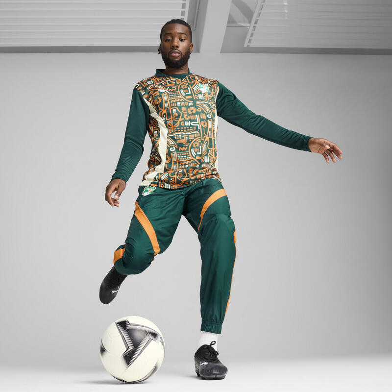 Ivory Coast 2025 Pre-match Long Sleeve Sweatshirt Men PUMA