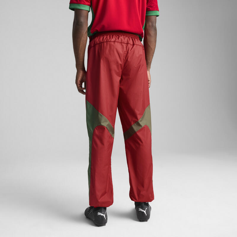 Marokko geweven prematch-broek voor heren PUMA Intense Red Archive Green