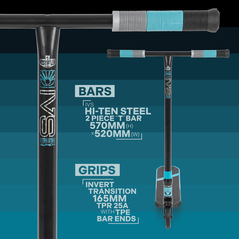 Invert Supreme Journey 1 Trottinette Tri Electro Teal/Silver/Black