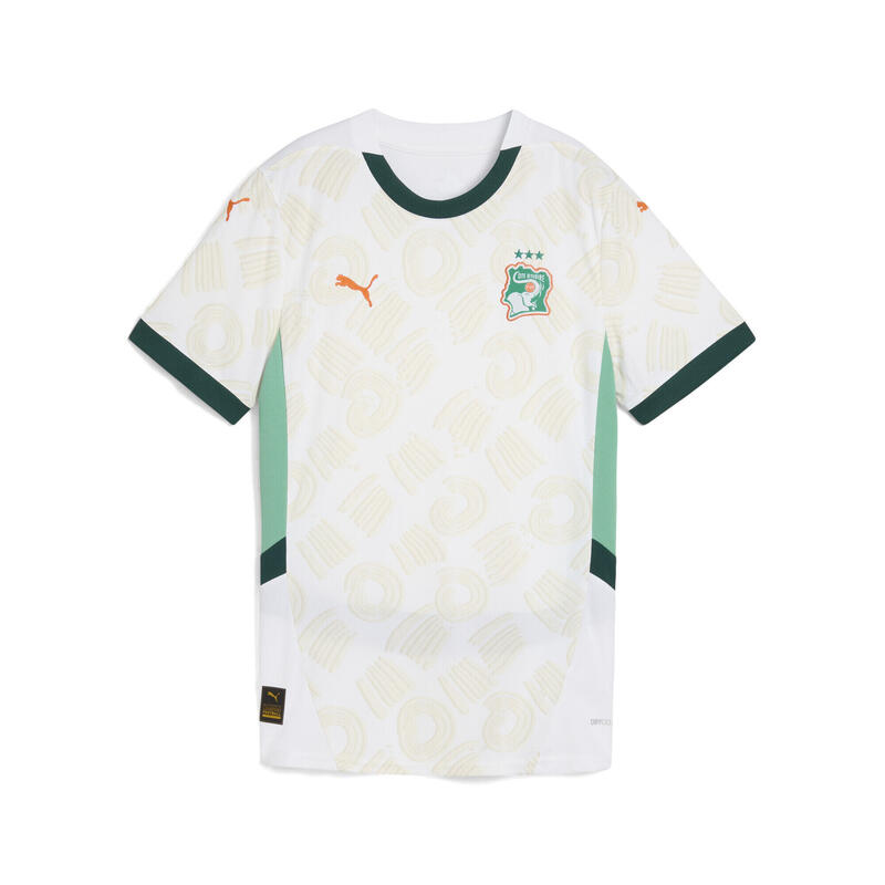 Ivoorkust 2025 uitshirt voor dames PUMA White Dark Myrtle Green