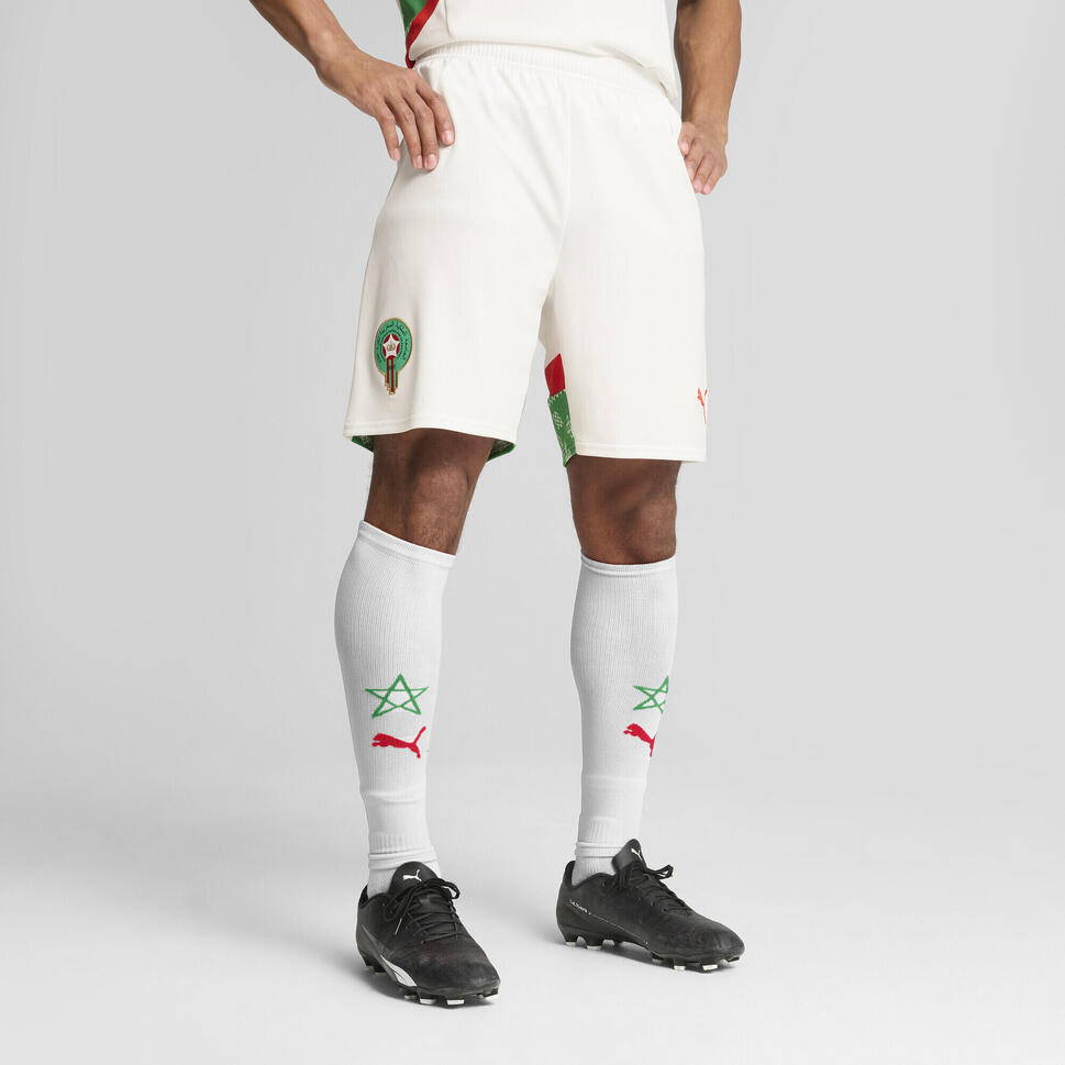 Męskie szorty Maroko 2025 PUMA White Fast Green Red