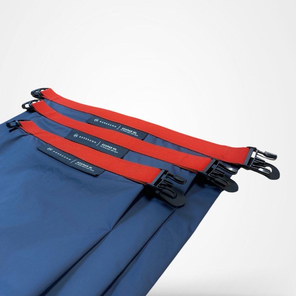 Drybag Set 5, 10, 15 litri, Dry Bag borsa impermeabile ultraleggera, blu 2/5