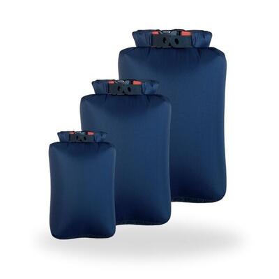 Drybag set 5l, 10l, 15 liter, dry dag ultralicht, waterdicht, blauw