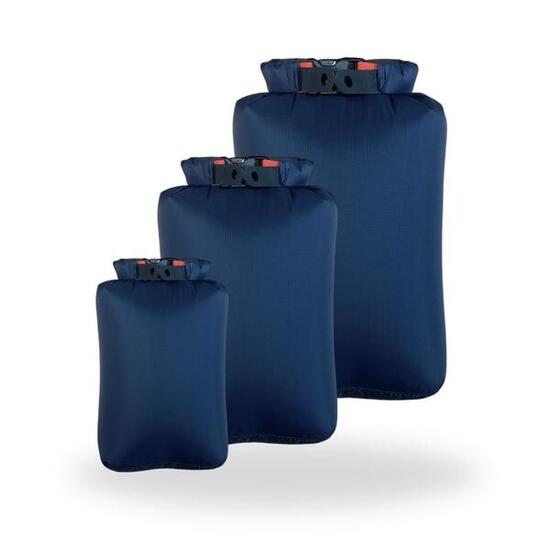 Drybag Set 5L, 10L, 15 Liter, Dry Bag Trockensack ultraleicht, wasserdicht, blau