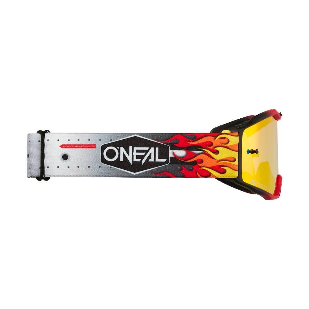 O'Neal B-10 Attack Kids Goggle Black/Yellow Radium Blue 6/7