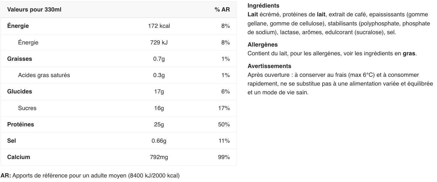 Boissons protéinées - HiPro - Café Latte Pack de 8 2/3