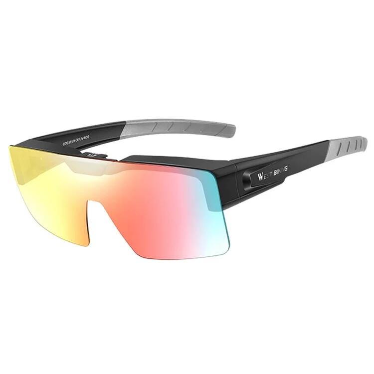 West Biking - Lunettes De Soleil Photochromiques Avec Verres Interchangeables - Lunettes De Soleil - Bleu|noir - No Size - Decathlon