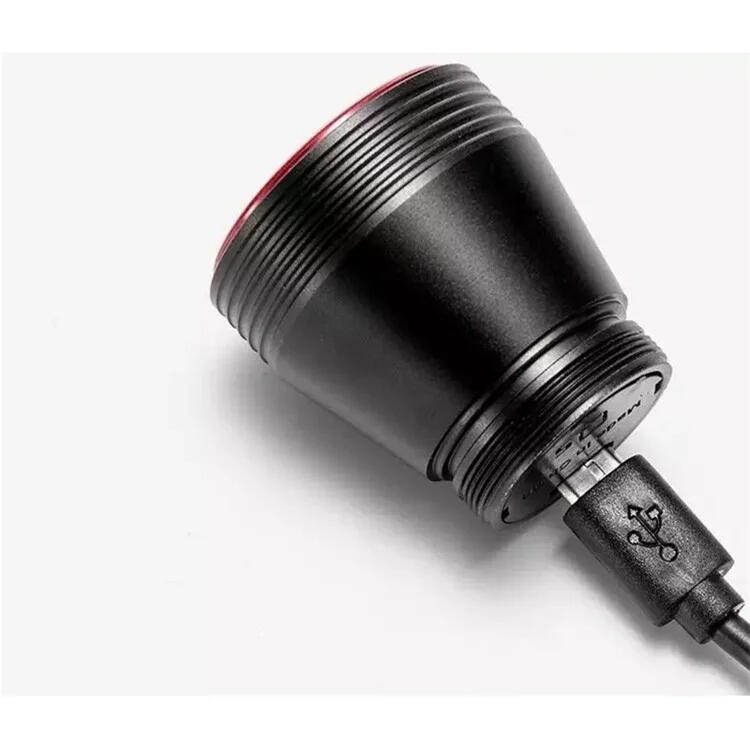 Lumină bicicletă senzor frânare automată, LED, Q5, negru