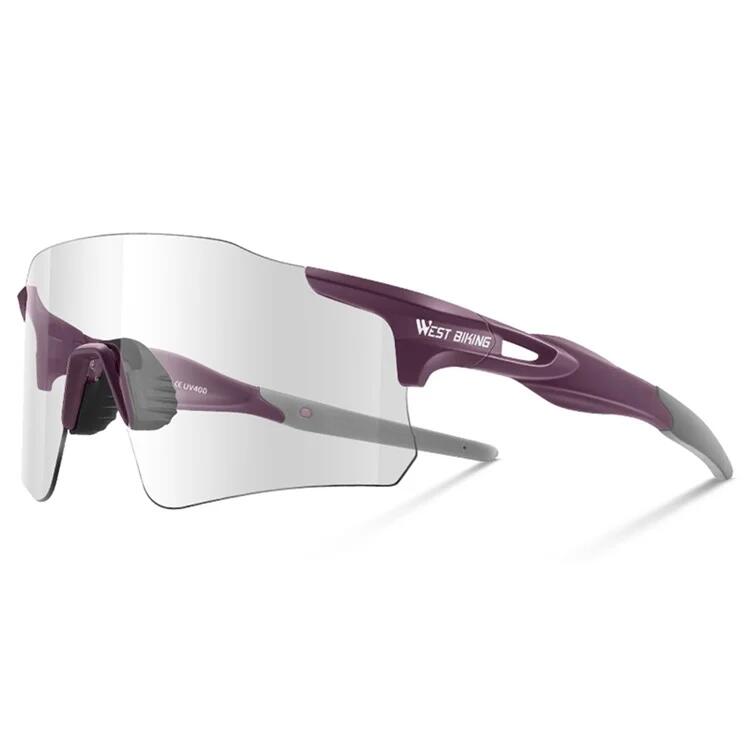 West Biking - Lunettes De Soleil Photochromiques Unisexes - Lunettes De Soleil - Violet - No Size - Decathlon