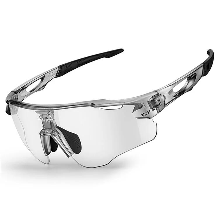 West Biking - Lunettes De Vélo Polarisées Photochromiques Pour Cyclisme - Lunettes De Soleil - Noir - No Size - Decathlon