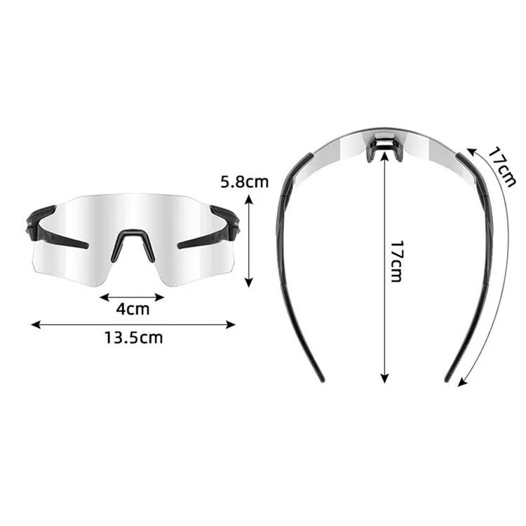 Lunettes de vélo photochromiques en polycarbonate léger 5/7