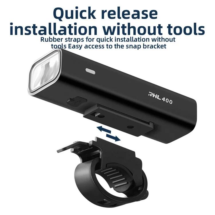 Lanterna frontal para bicicleta LED ultra brilhante com recarga USB 6/7