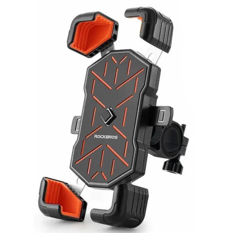 Suport pentru smartphone biciclete rotire 360° Hw-117 portocaliu