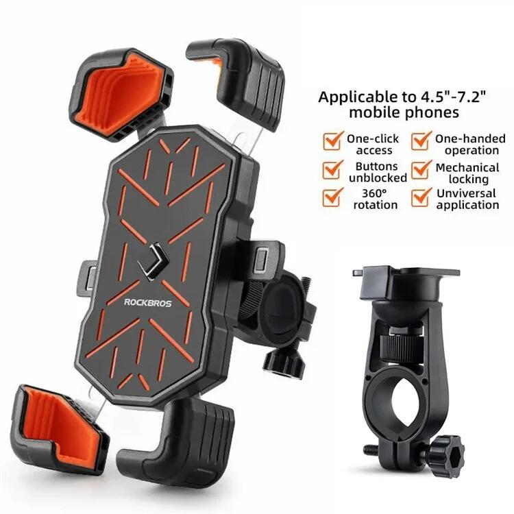 Rockbros Support vélo pour téléphone de 4,5 à 7,2 pouces 2/6