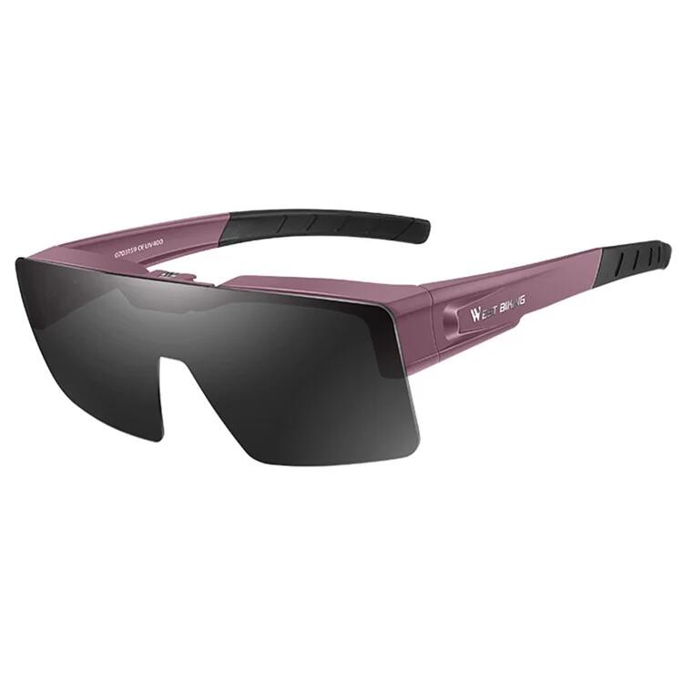 West Biking - Lunettes De Soleil De Vélo Polarisées Photochromiques - Lunettes De Soleil - Violet - No Size - Decathlon