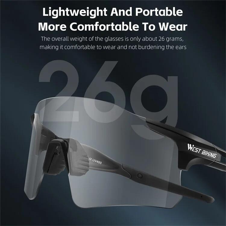 Occhiali da sole sportivi fotocromatici anti-fog e anti-vento 5/7